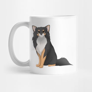 Black & Tan Longhaired Chihuahua Dog Mug